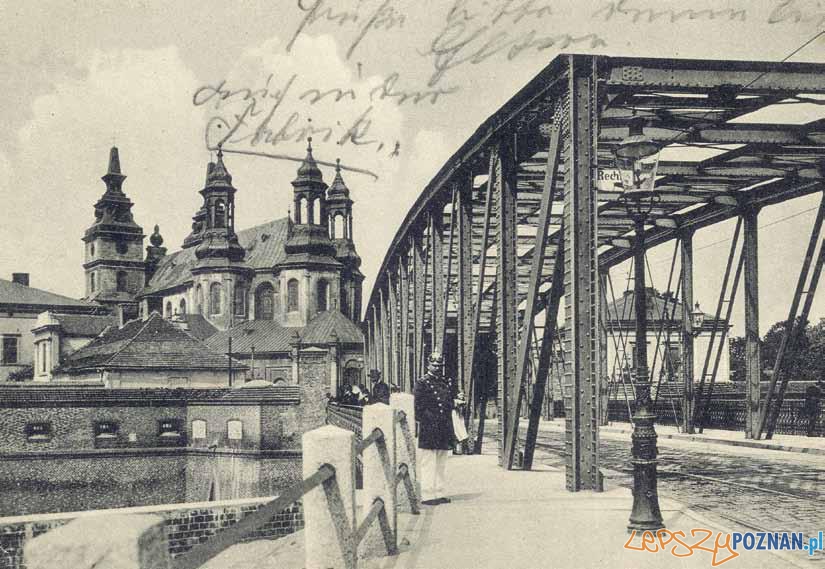 Most Cybinski pocztowka sprzed 1913 roku  Foto: Biblioteka Uniwersytecka