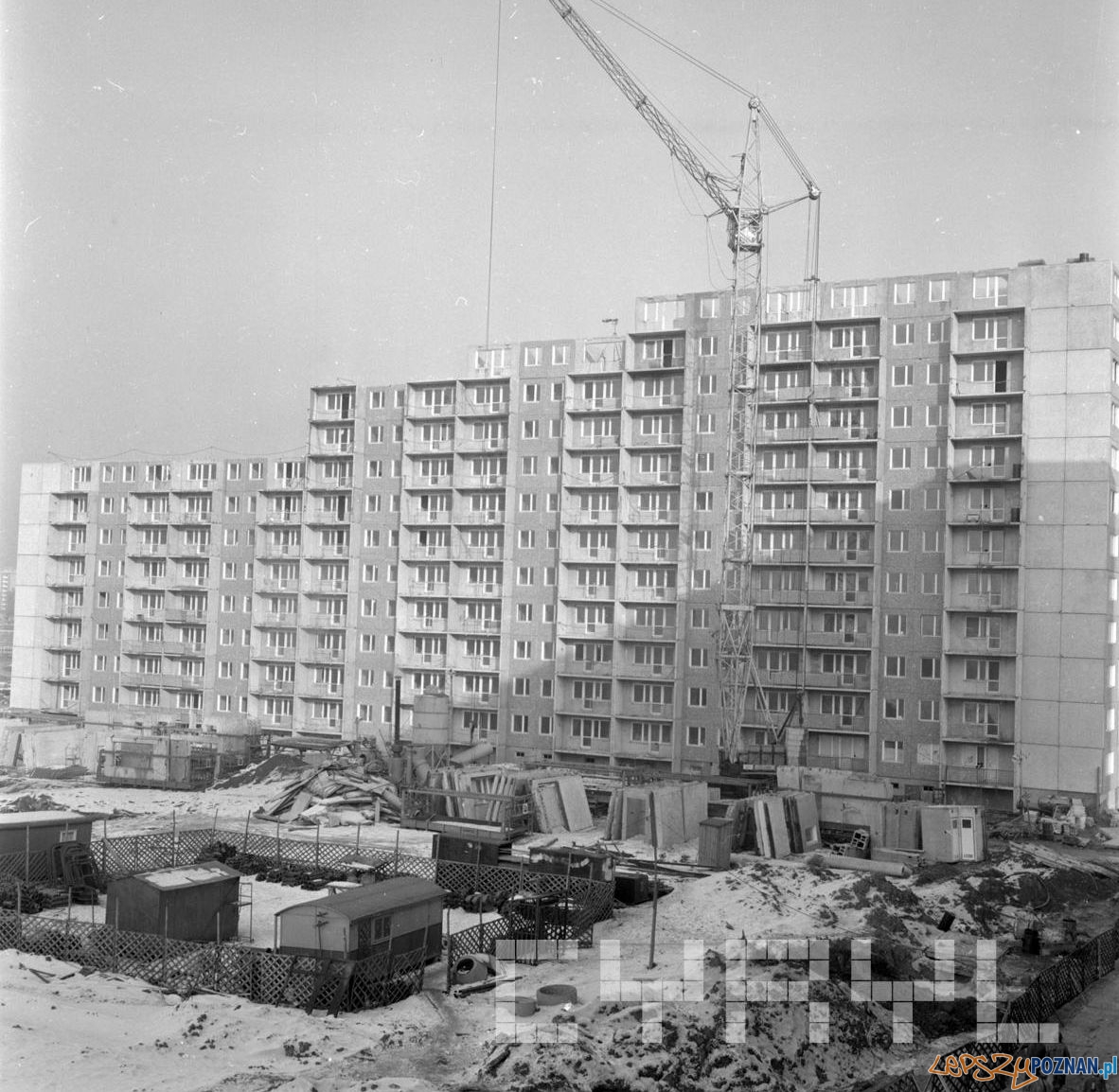 Budowa bloków na Osiedlu Kopernika 1976  Foto:  St. Wiktor - Cyryl