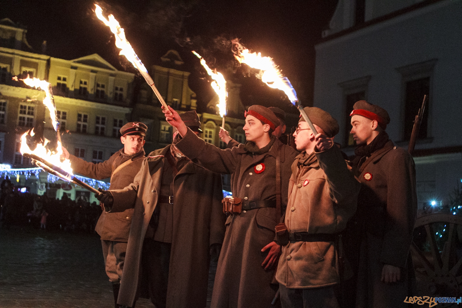 Inscenizacja walk rozpoczynających Powstanie Wielkopolskie 1918  Foto: LepszyPOZNAN.pl / Paweł Rychter