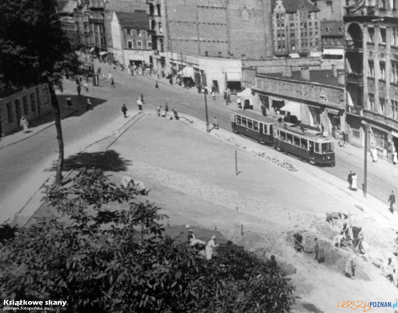 Polwiejska 1954 r  Foto: Z album Poznań - Miasto się zmienia - Wydawnictwa Miejskiego