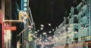 Mielżyńskiego noca 1965-75 Foto: Mielżyńskiego noca 1965-75 Foto: