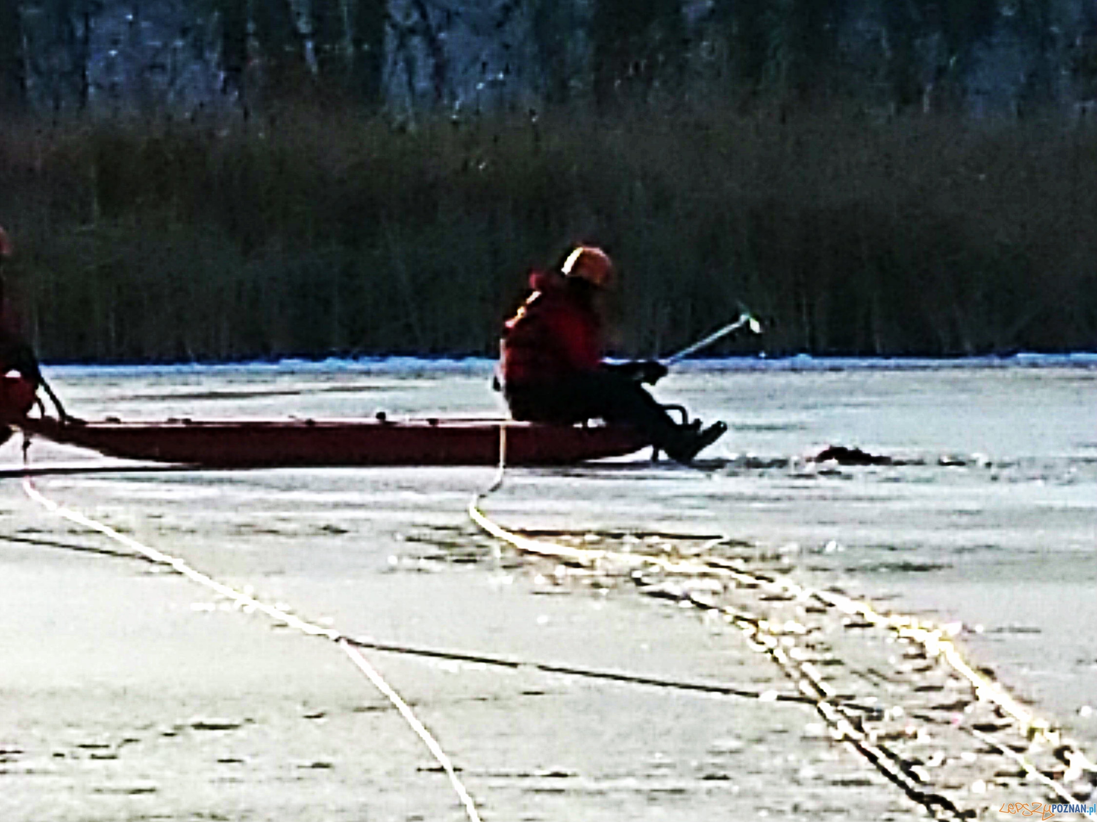 Kejter utopił się w jeziorze  Foto: OSP Luboń