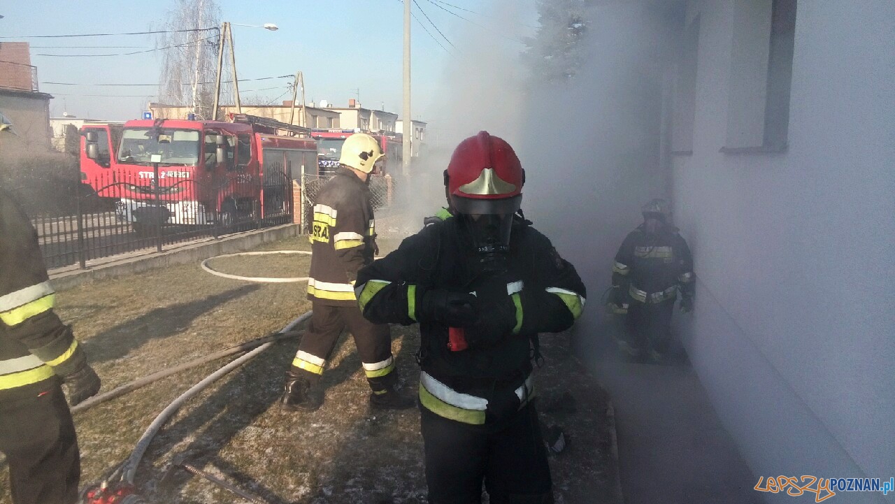 Pożar kotłowni w Kostrzynie  Foto: OSP Kostrzyn