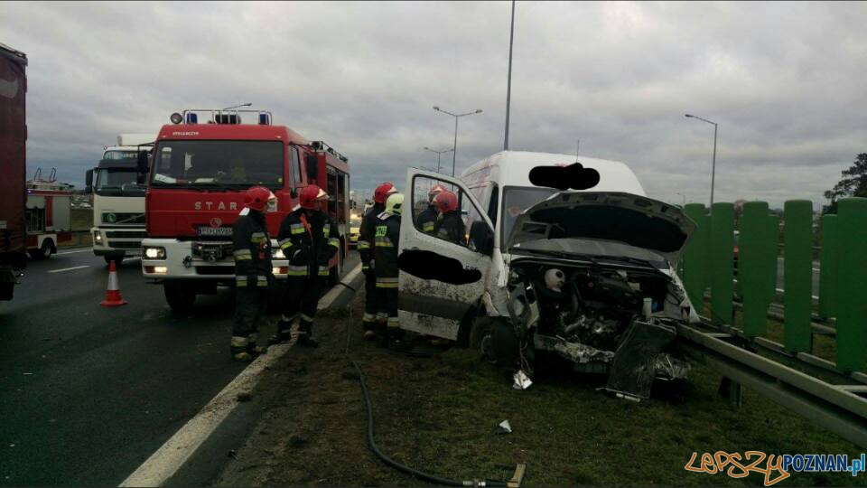 WypA2dek na autostradzie  Foto: OSP Luboń