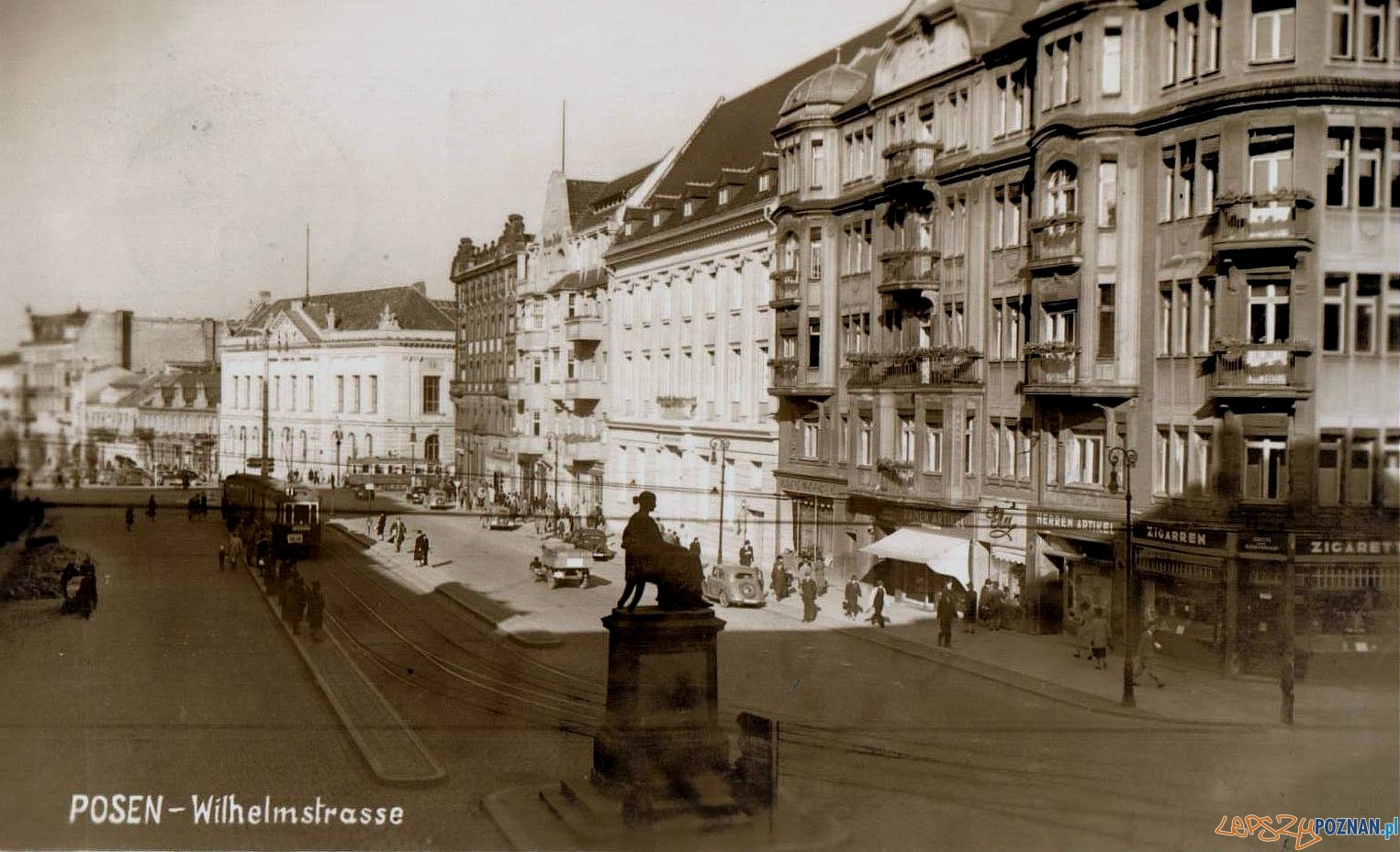 Aleje Marcinkowskiego w 1941 r.  Foto: 