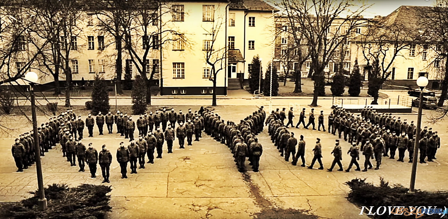 I LOVE YOU - od żołnierzy z Poznania na Walentynki  Foto: 