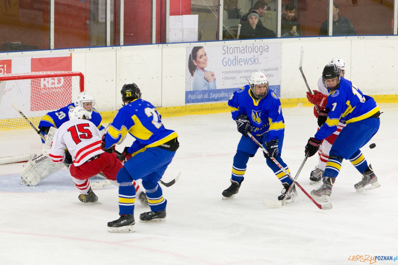 Międzynarodowy turniej hokeja na lodzie U18 (Polska - Ukraina)  Foto: lepszyPOZNAN.pl / Piotr Rychter