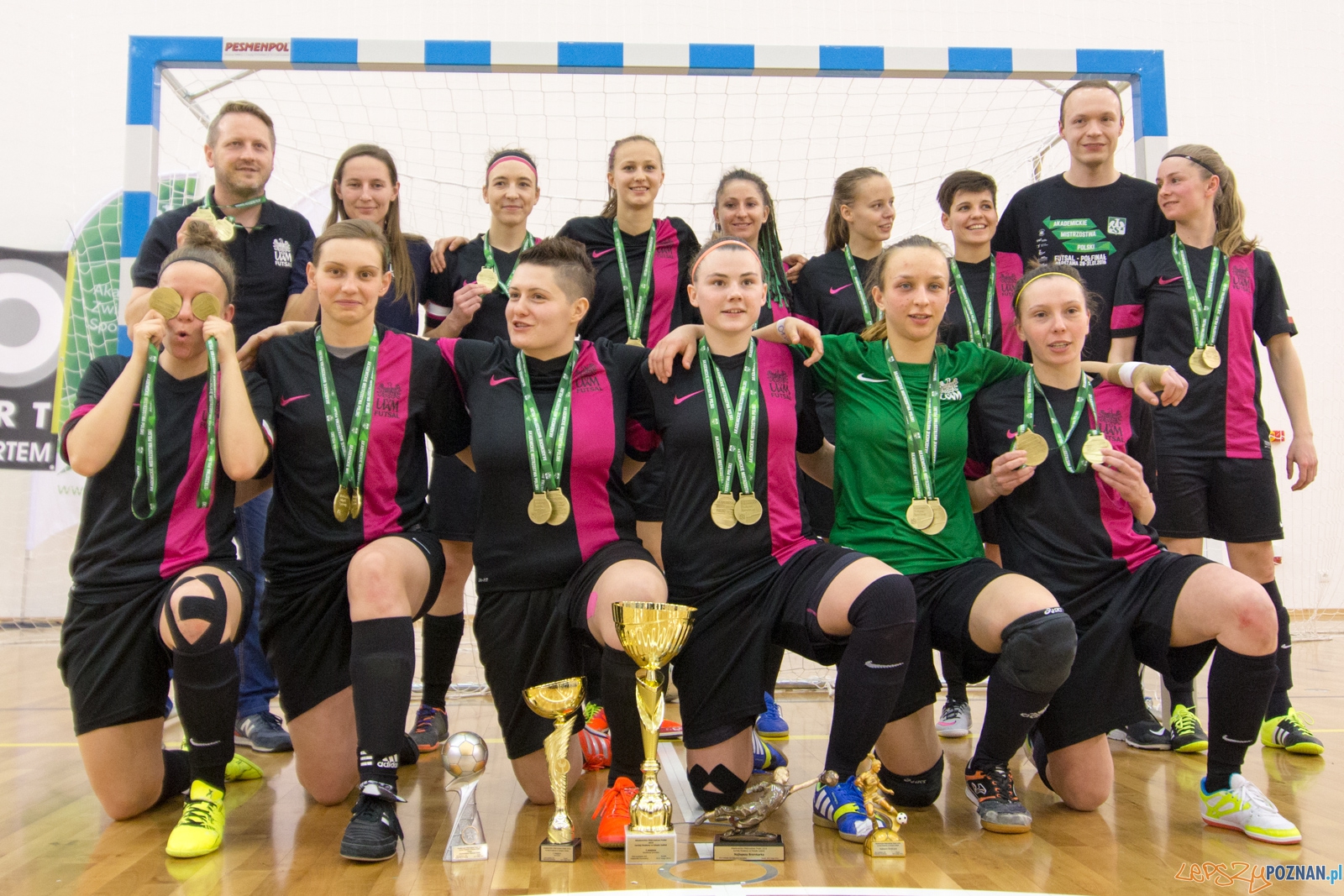 Finał Akademickich Mistrzostw Polski w Futsalu Kobiet  Foto: lepszyPOZNAN.pl / Piotr Rychter