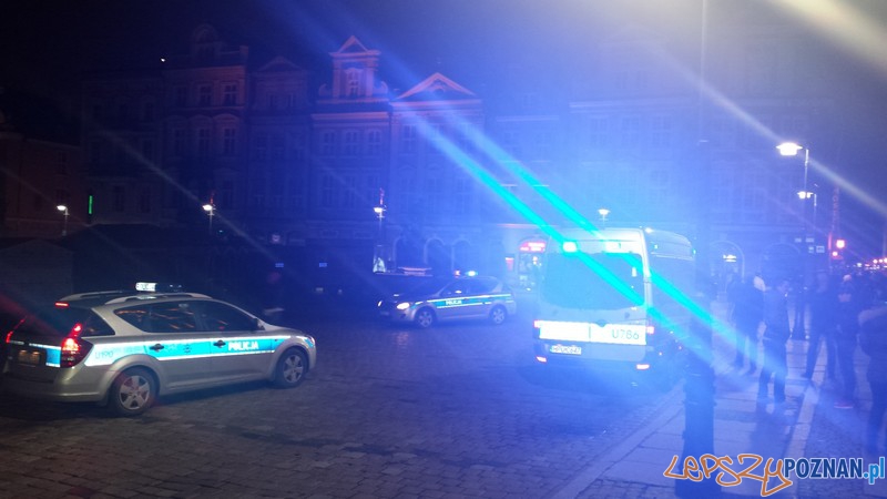 Nocna akcja policji na Starym Mieście  Foto: materiały KM Policji w Poznaniu 