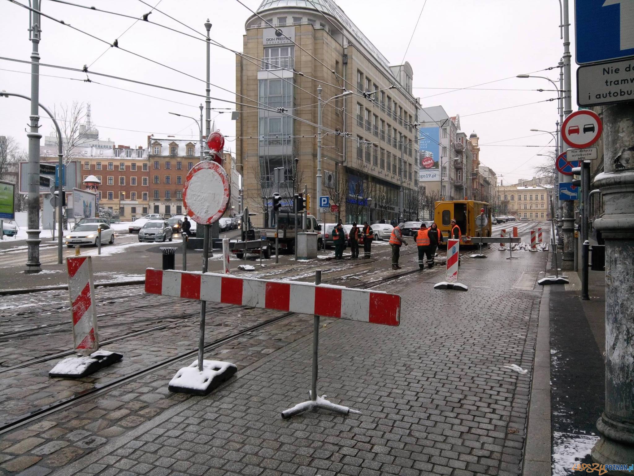 Prace na Podgórnej  Foto: lepszyPOZNAN.pl / Piotr Rychter