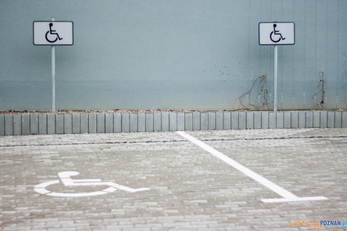 Miejsce parkingowe dla niepełnosprawnych  Foto: © lepszyPOZNAN.pl / Karolina Kiraga