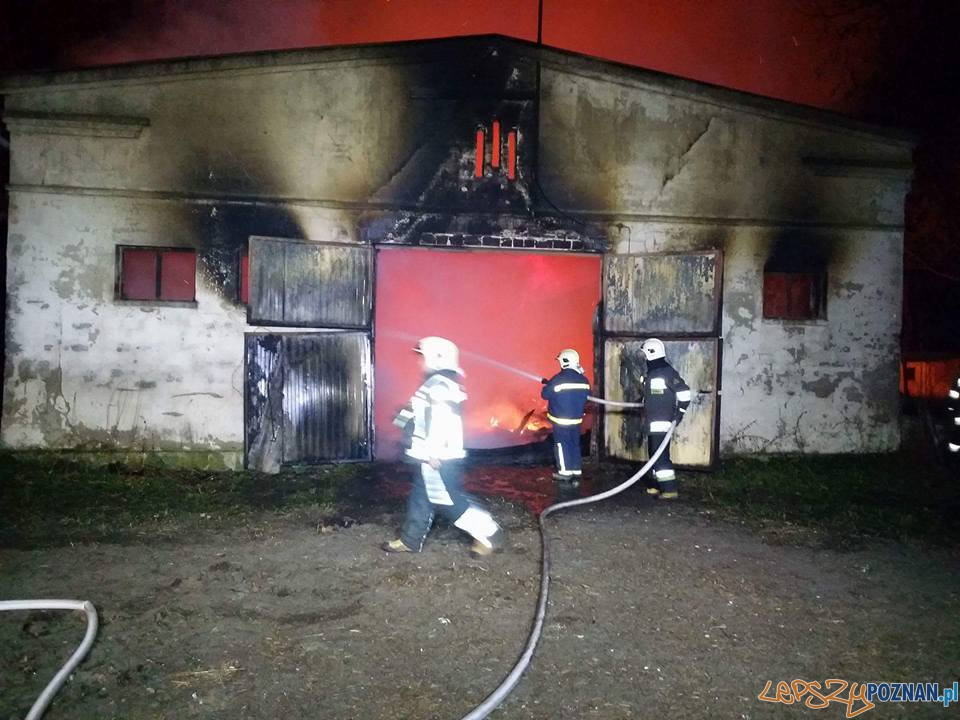 Pożar w Modrzu  Foto: OSP Luboń / Rafał