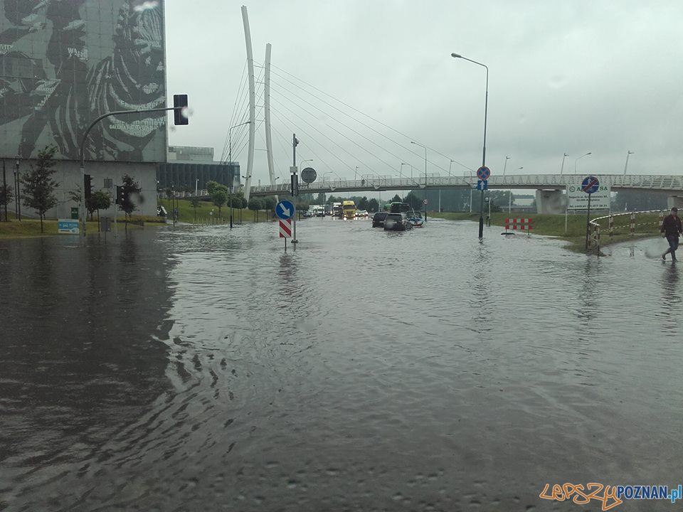 Lało ja z cebra - wuchta ulic zalana  Foto: Euro Hol