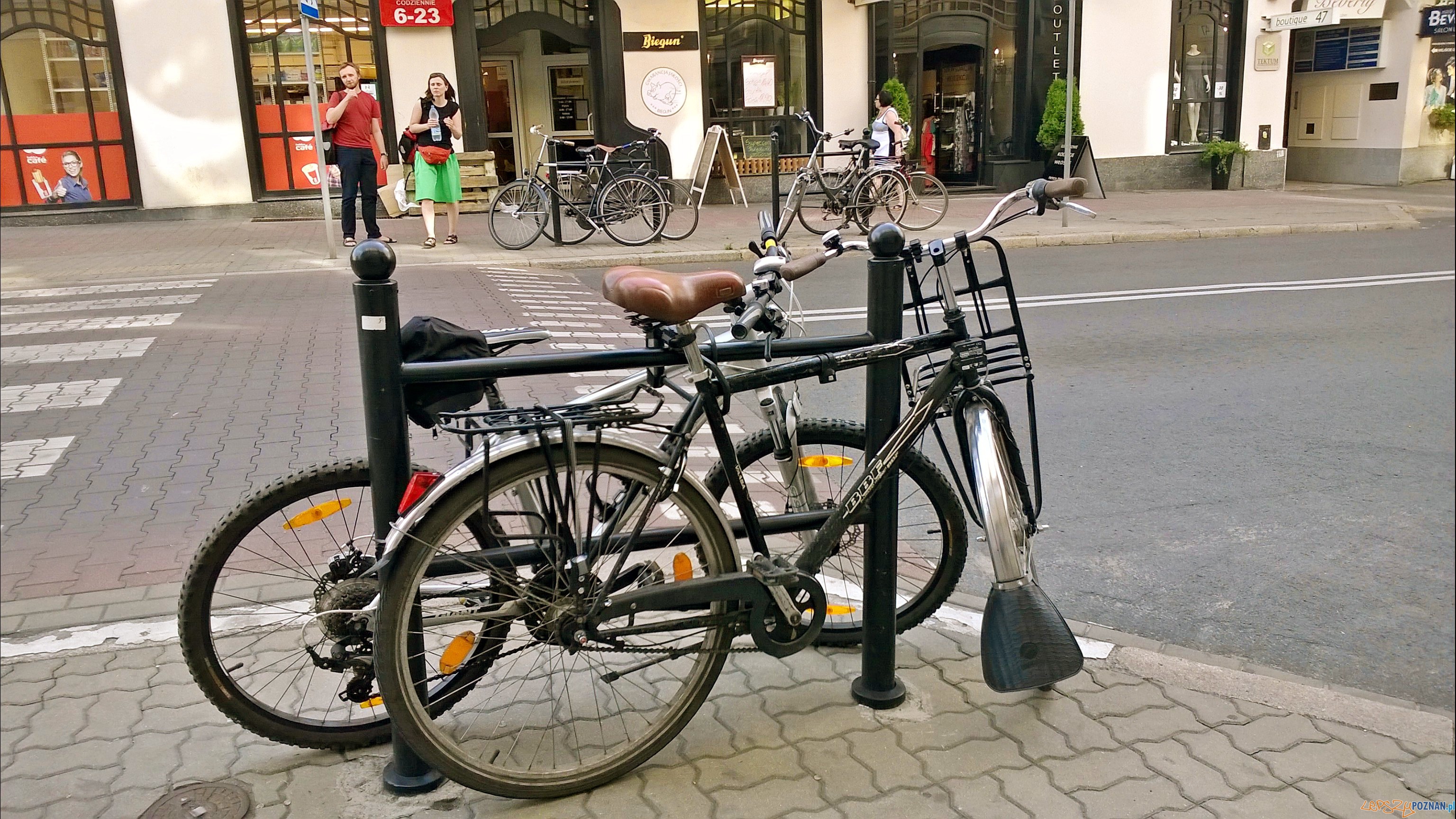 Stojak rowerowy przy ul. 3 maja  Foto: Tomasz Dworek 