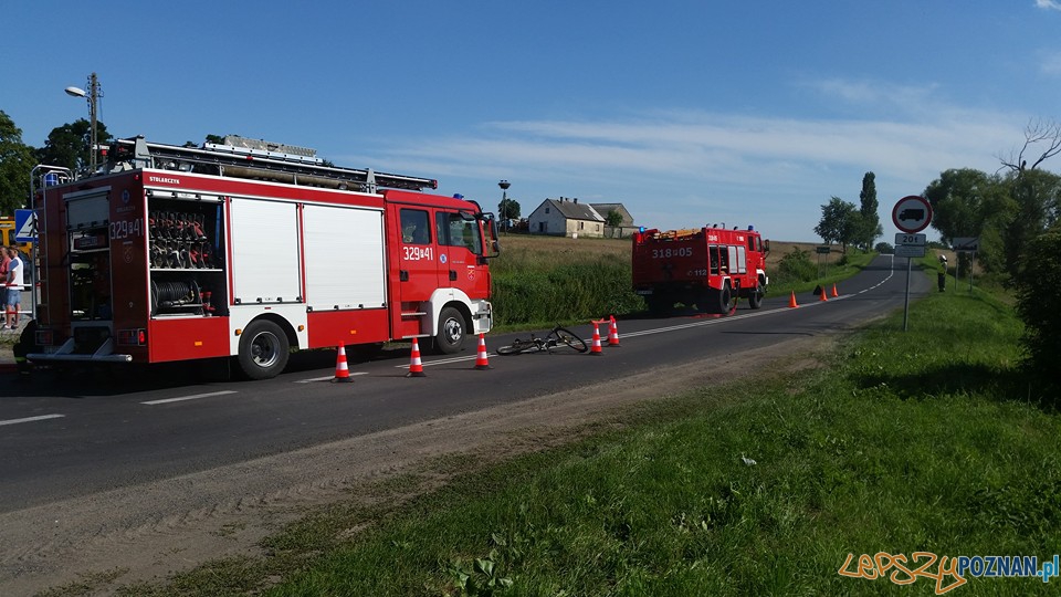 Potrącenie rowerzysty  Foto: OSP Kleszczewo