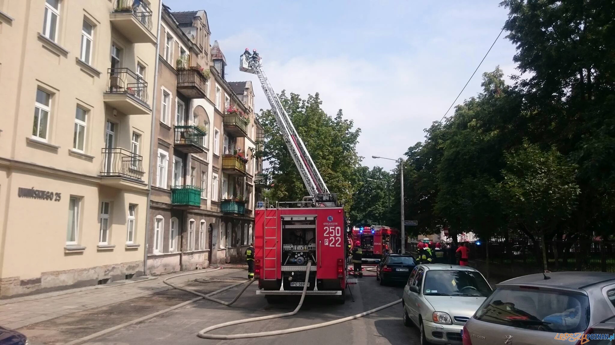 Pożar na Wildzie – znaleziono zwęglone zwłoki  Foto: twitter / @strazacki