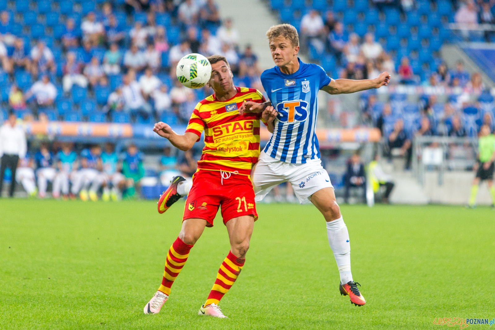 3. kolejka Lotto Ekstraklasy - Lech Poznań - Jagiellonia Biały  Foto: lepszyPOZNAN.pl / Piotr Rychter