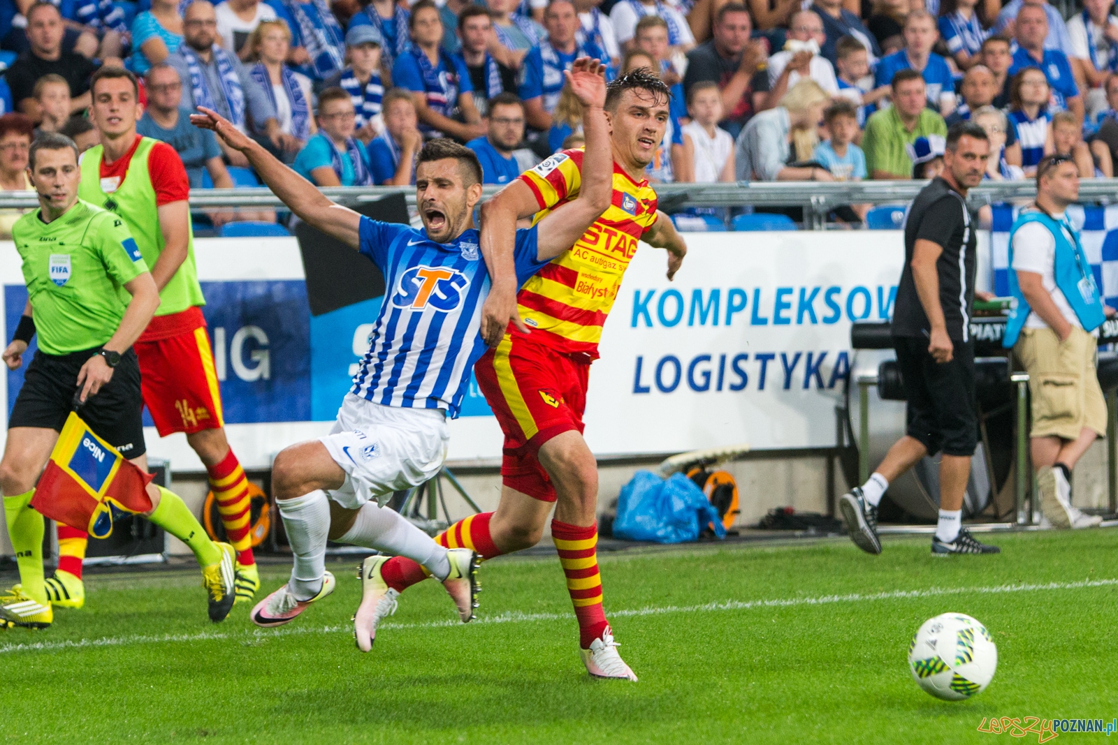 3. kolejka Lotto Ekstraklasy - Lech Poznań - Jagiellonia Biały  Foto: lepszyPOZNAN.pl / Piotr Rychter