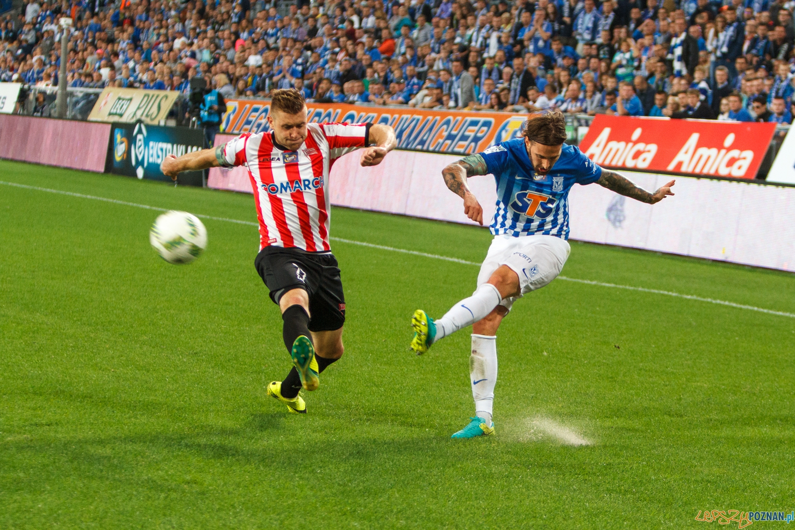 Lech Poznań - Cracovia Kraków 2:1 - Poznań 12.08.2016 r.  Foto: LepszyPOZNAN.pl / Paweł Rychter