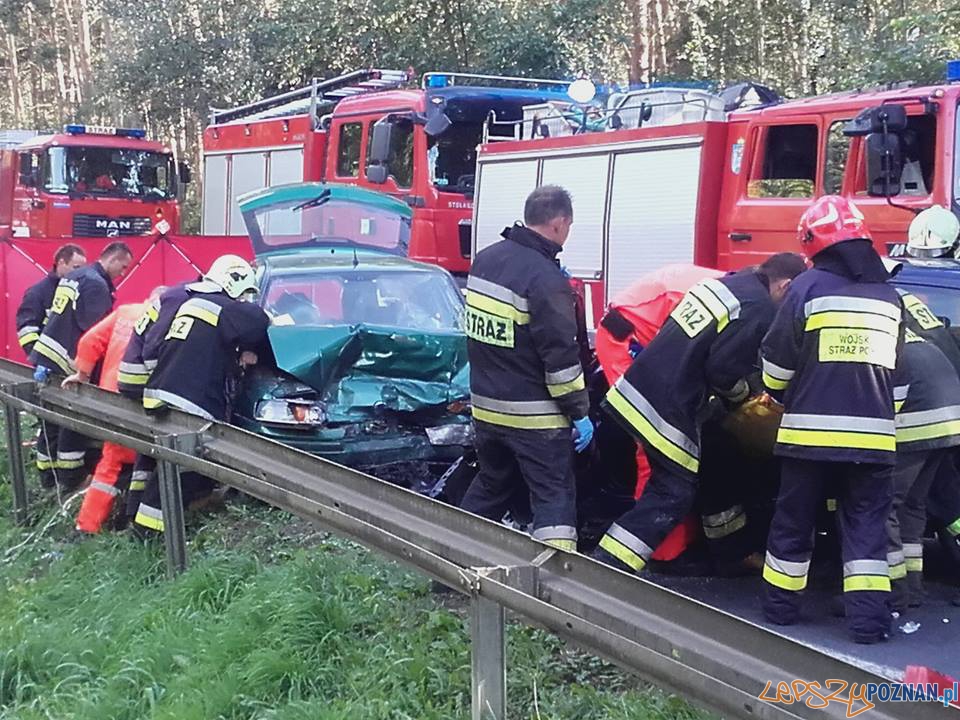 Głuszyna - śmiertelny wypadek  Foto: pomoc Drogowa EuroHol