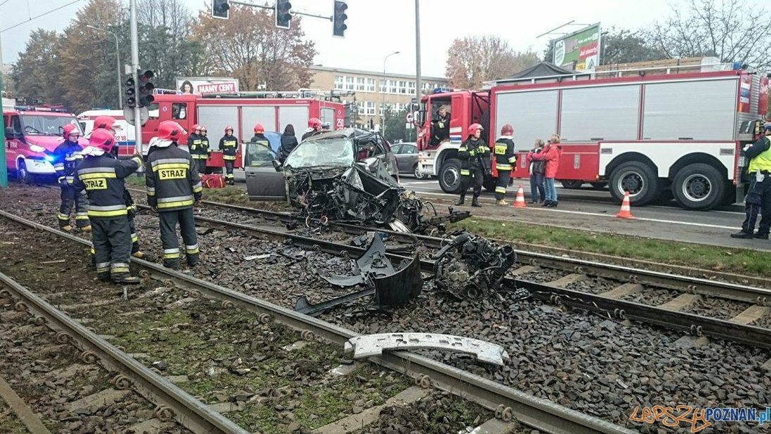 Poważny wypadek na Hetmańskiej  Foto: Spotted: MPK Poznań / Andrzej