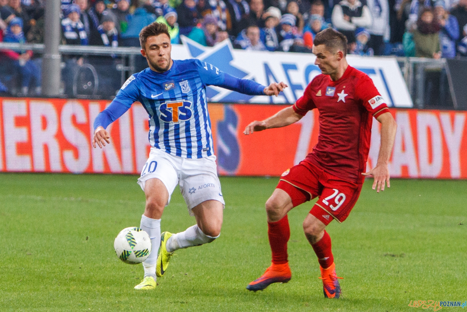 Lech Poznań - Wisła Kraków 1:1 - Poznań 16.10.2016 r.  Foto: LepszyPOZNAN.pl / Paweł Rychter