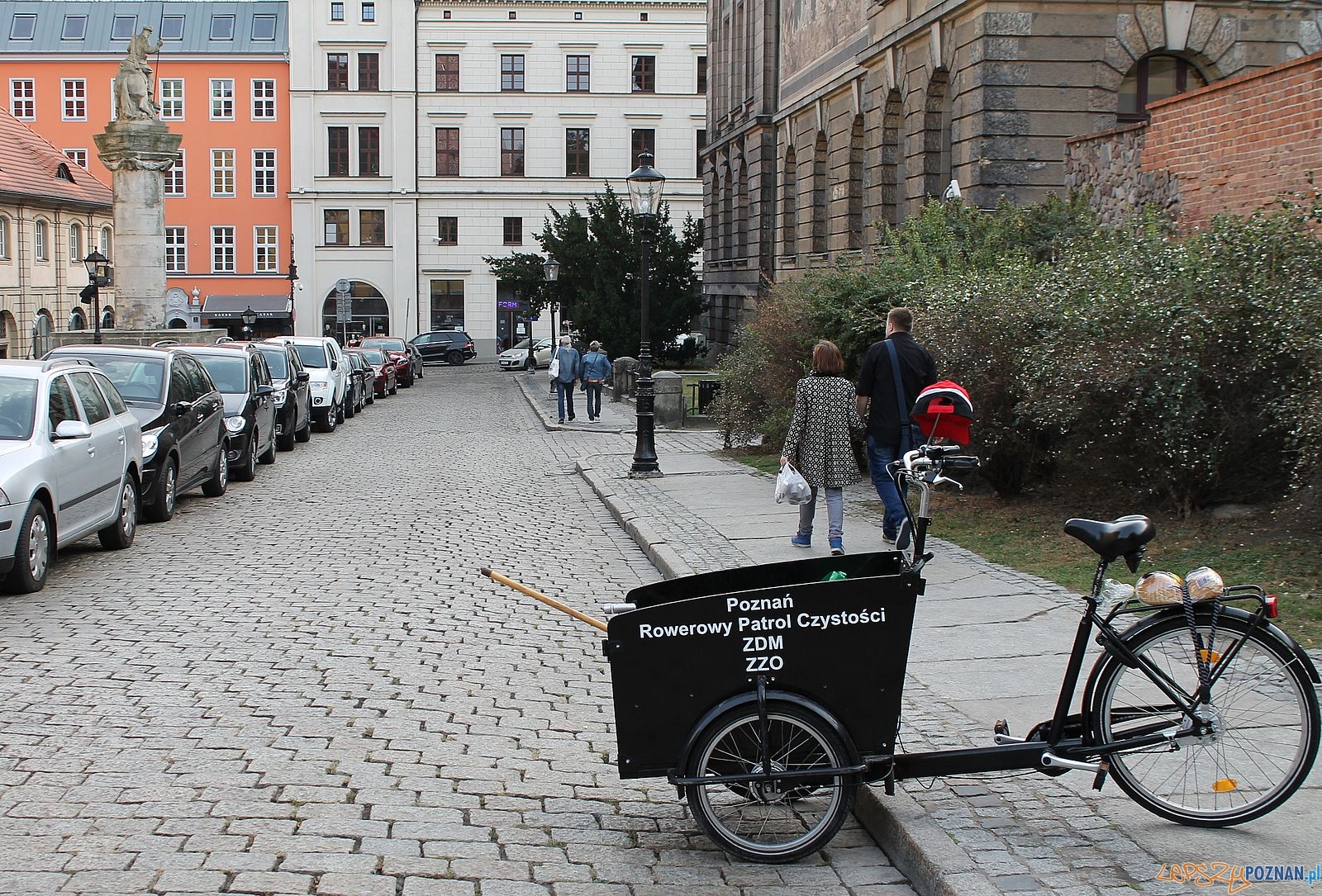 Rowerowy patrol czystości na Starym Mieście  Foto: Rada Osiedla Stare Miasto 