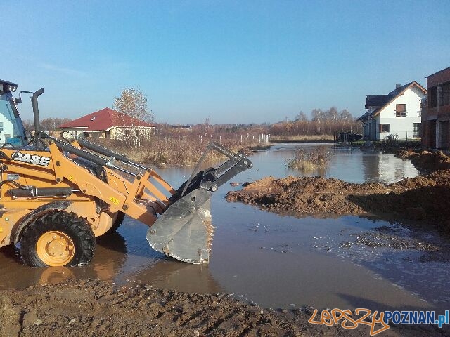 Miejsce awarii wodociągowej - 22.11.2016  Foto: Aquanet