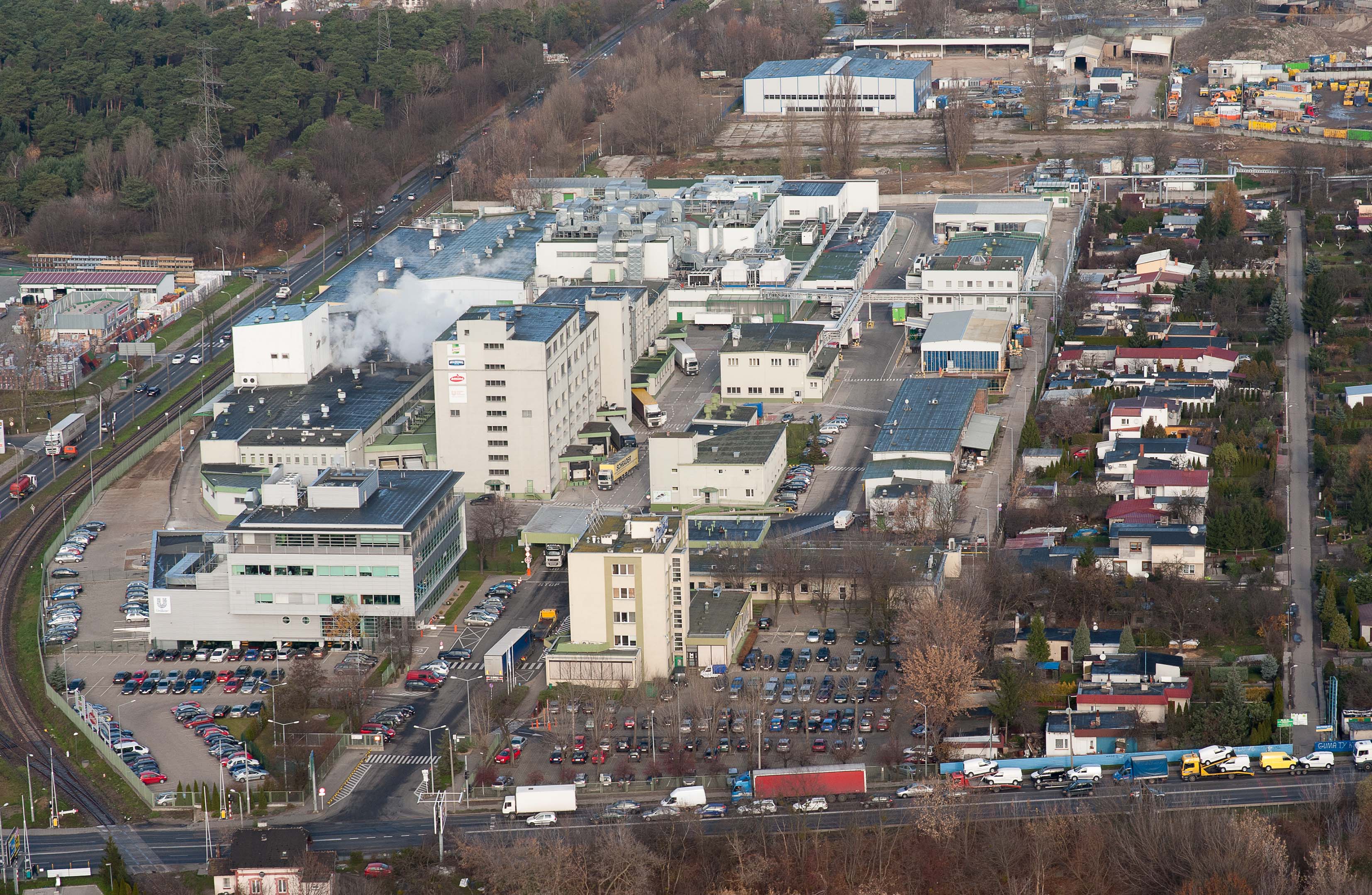 Bałtycka - Unilever z lotu drona  Foto: Eiffage / materiały prasowe