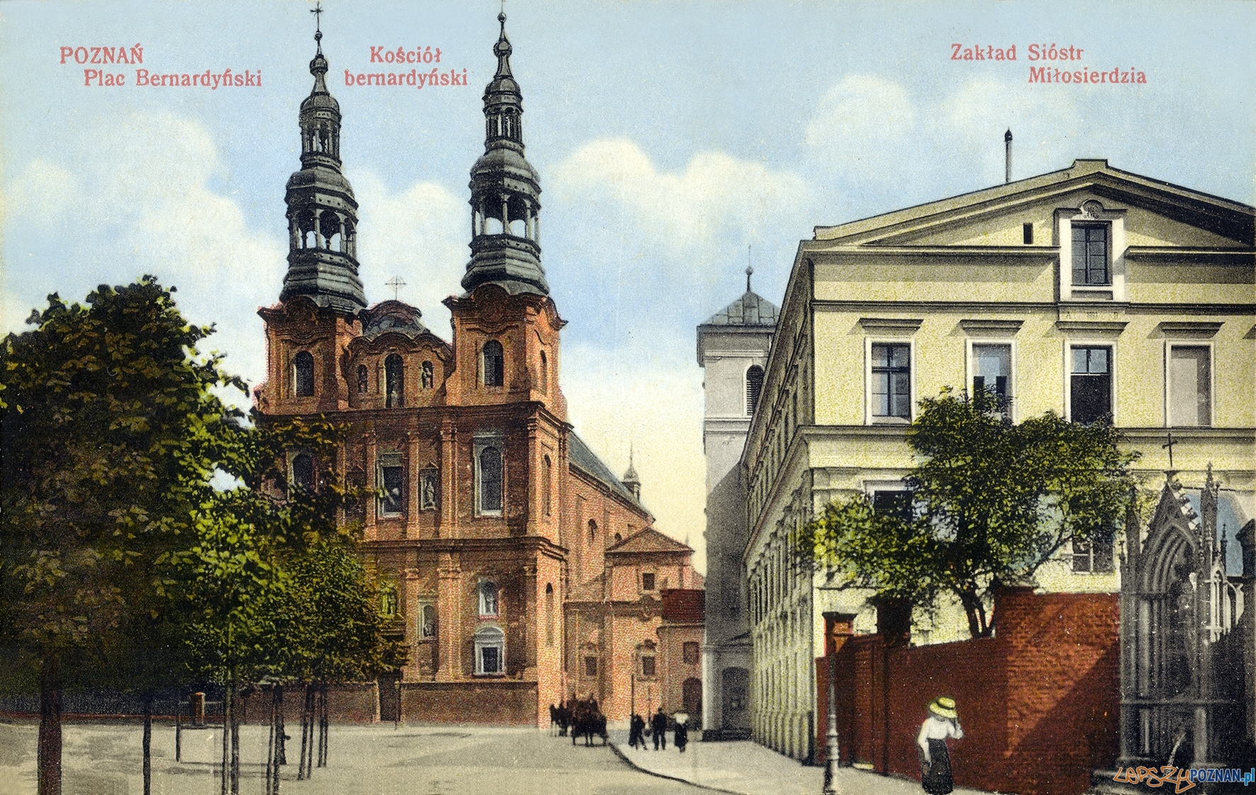 Plac Bernardyński - ulica Długa, poczatek XX wieku  Foto: fotopolska