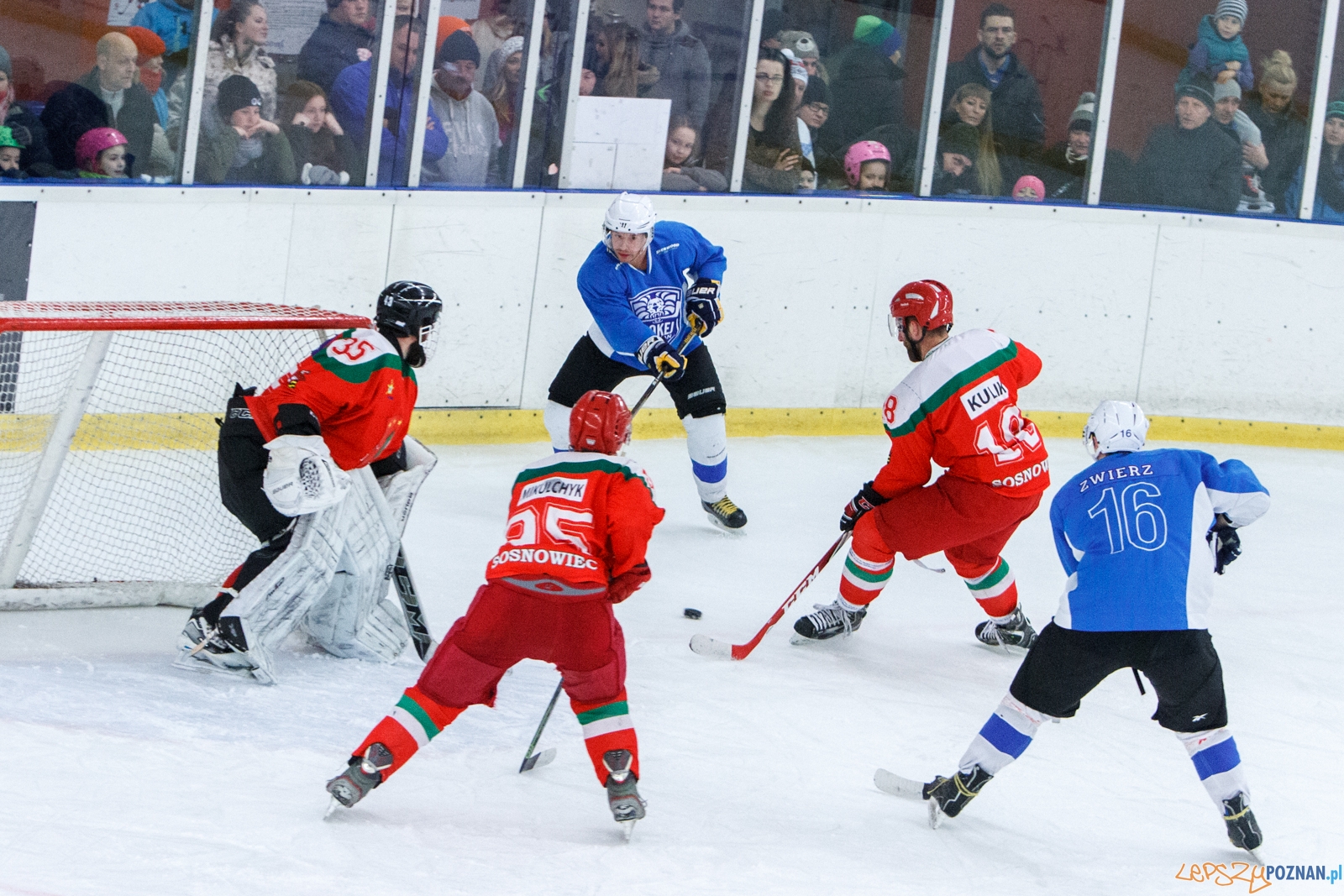 Hokej Poznań - Zagłębie Sosnowiec 2:13 - Poznań 12.02.2017 r  Foto: LepszyPOZNAN.pl / Paweł Rychter