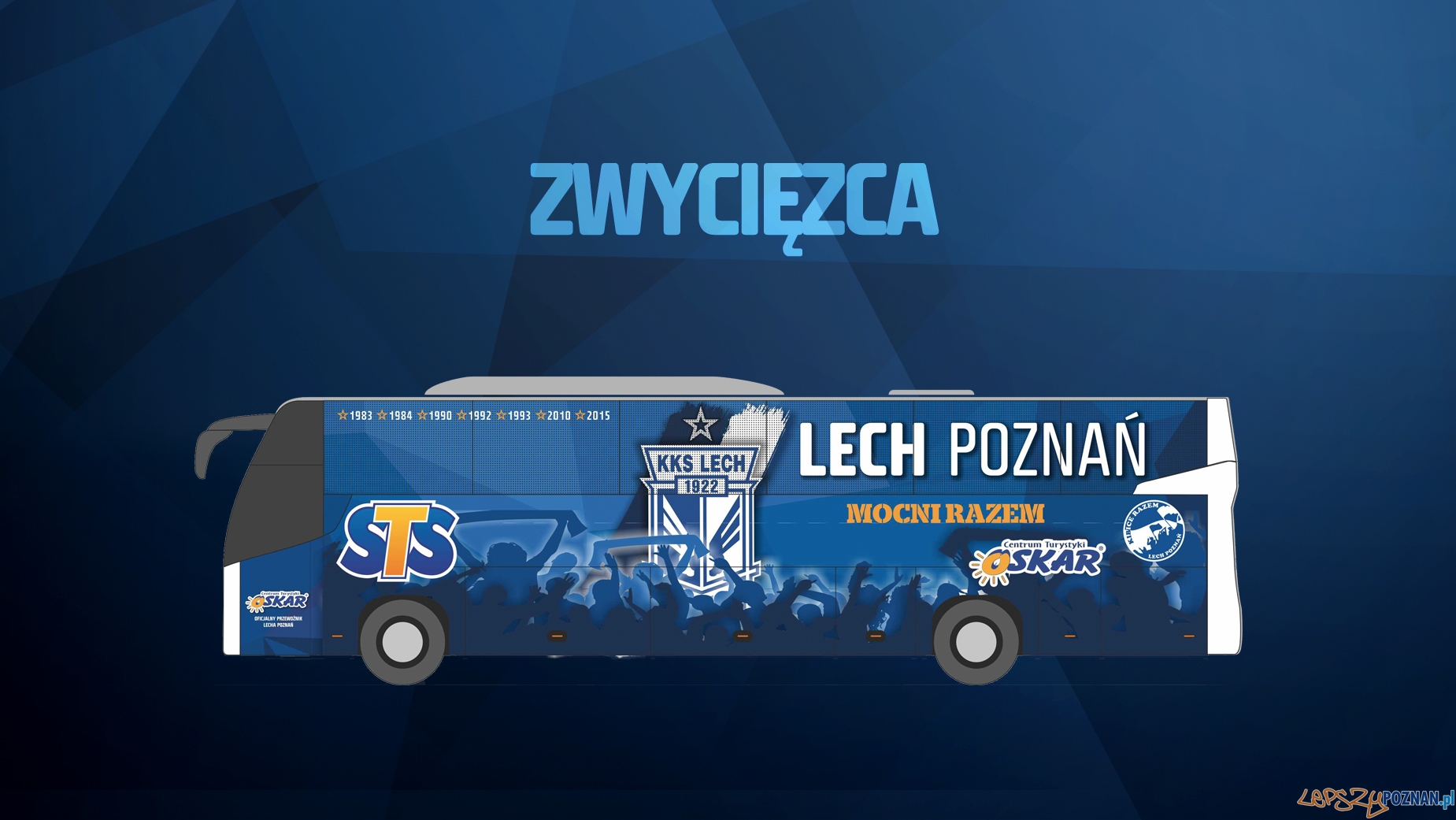 Lech poznań - okleina autokaru  Foto: Lech Poznań / lechpoznan.pl