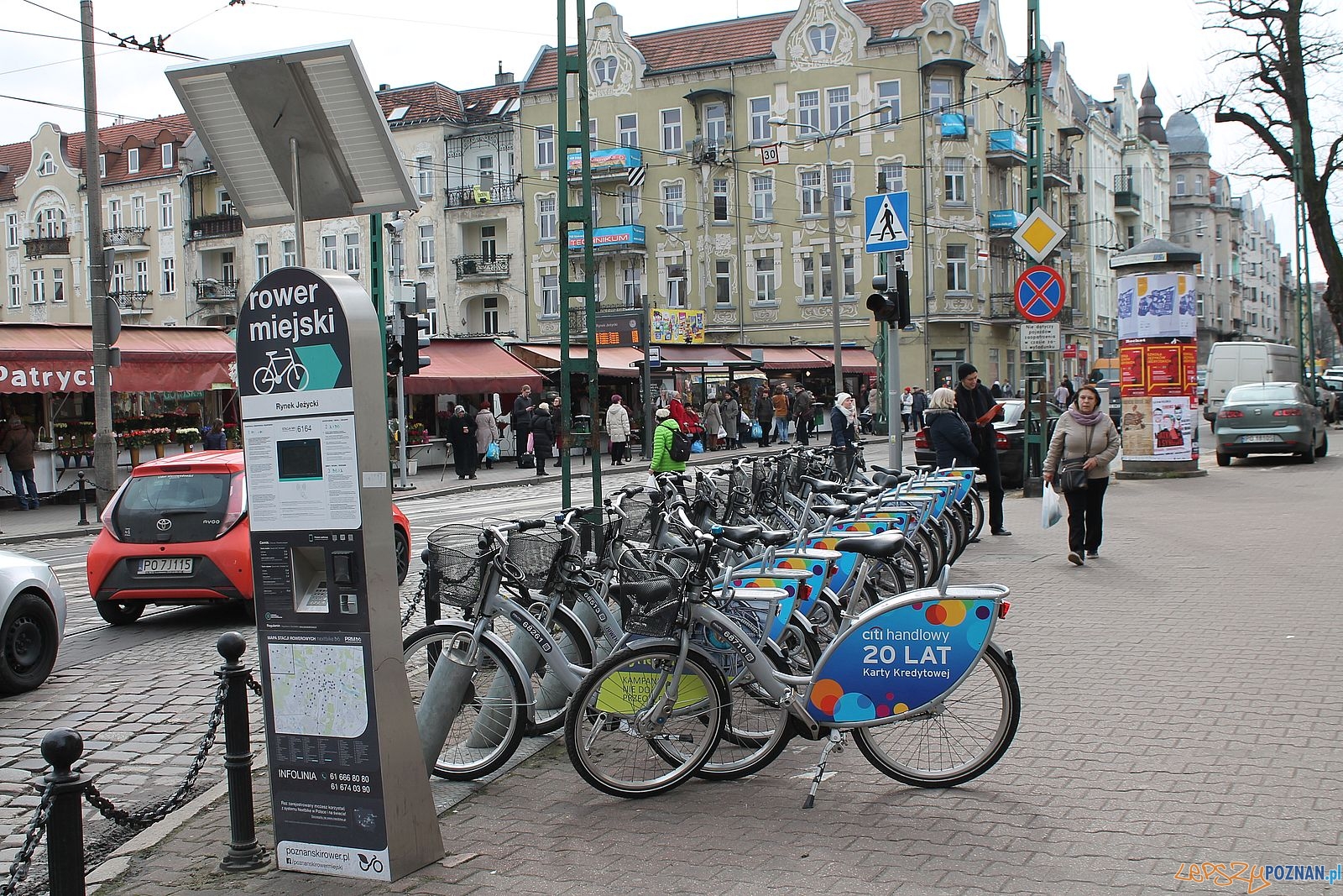 Stacja rowerowa Jeżyce - Kraszewskiego  Foto: Tomasz Dworek