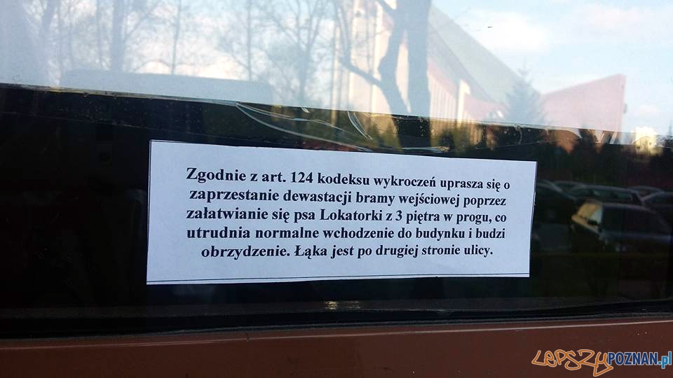 Kejter sam po sobie nie posprząta  Foto: Czytelniczka z Rataj