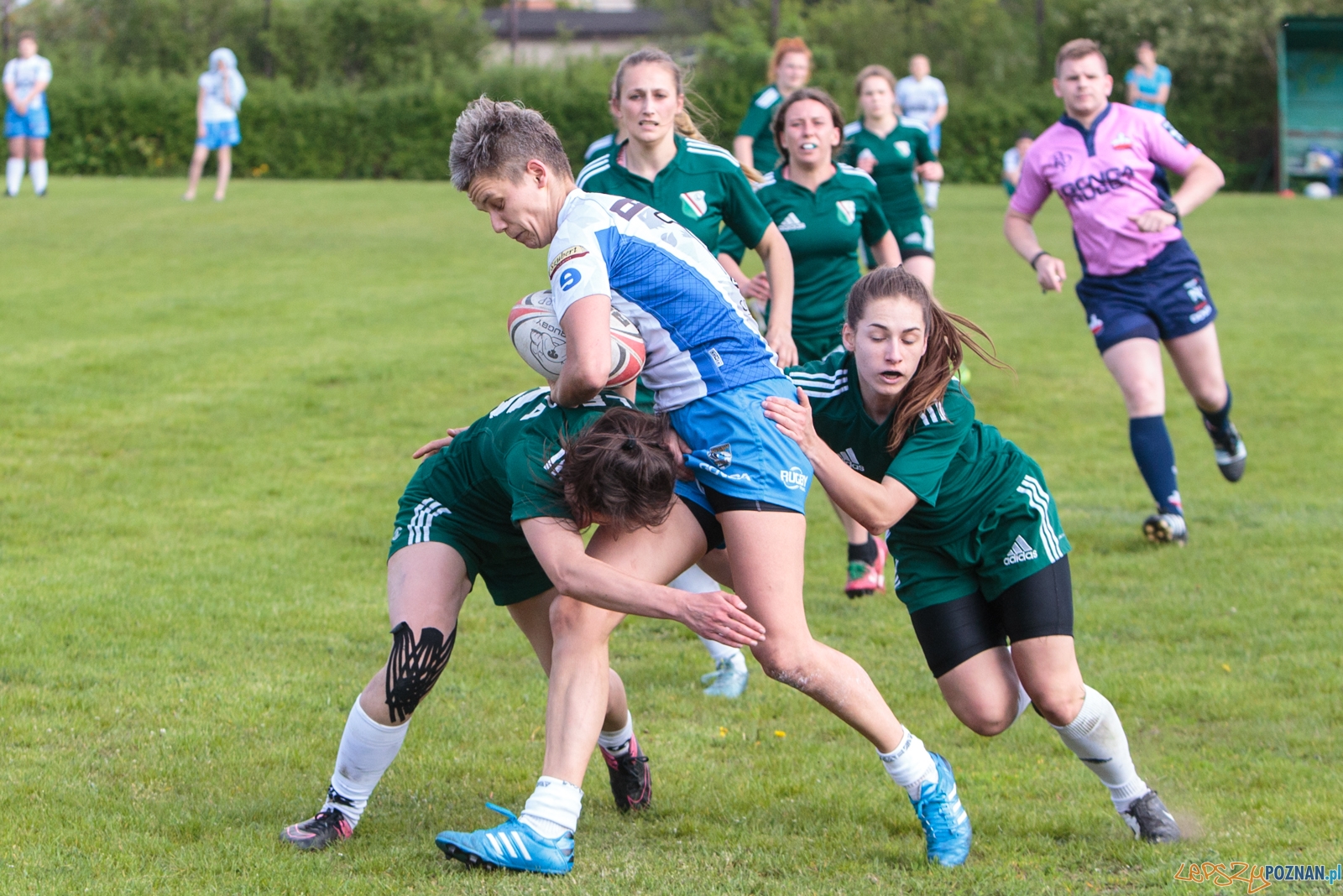 VII Turniej Mistrzostw Polski Kobiet w Rugby 7 - Poznań 13.05.2  Foto: LepszyPOZNAN.pl / Paweł Rychter