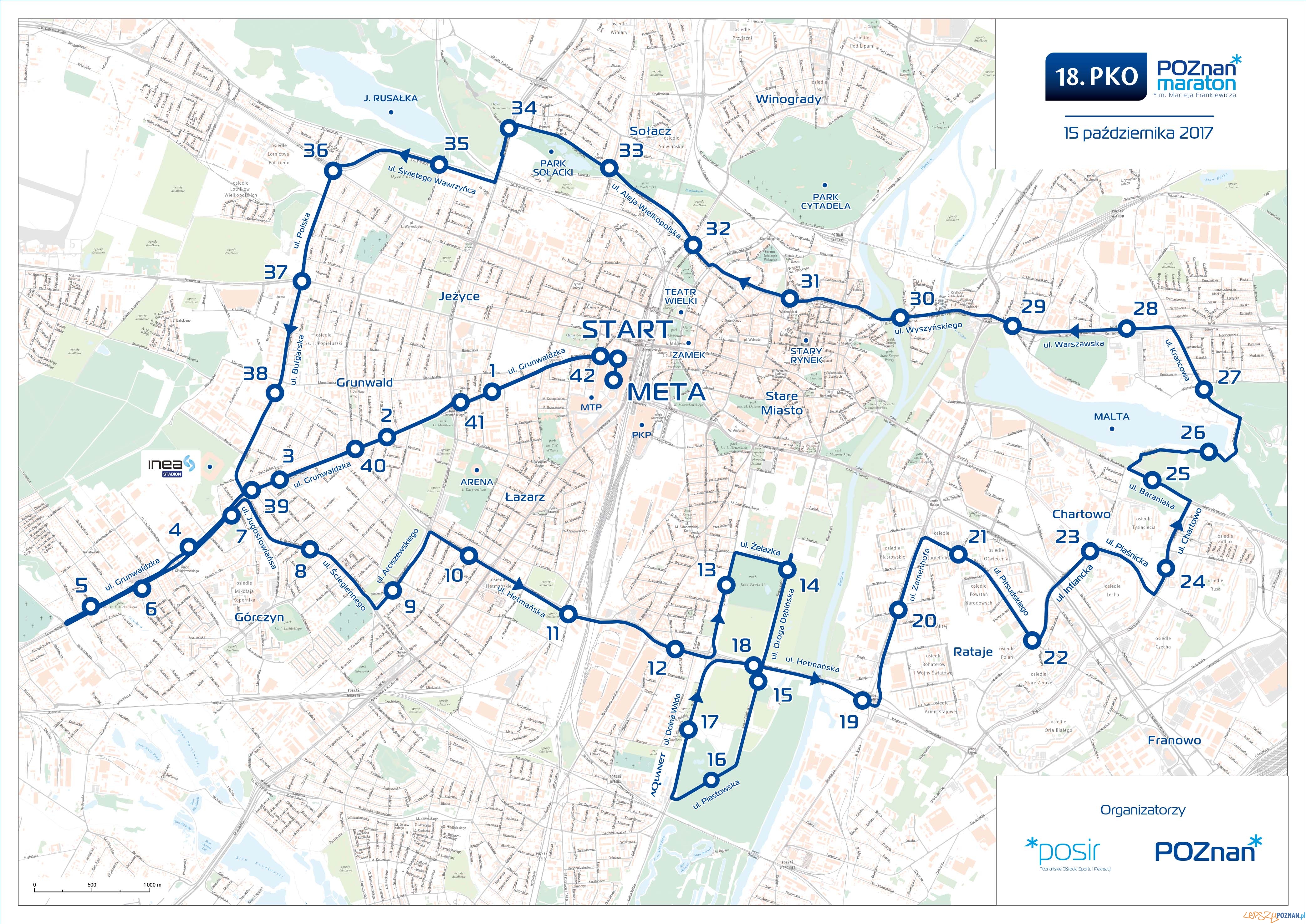 18 Poznań Maraton - trasa  Foto: materiały prasowe