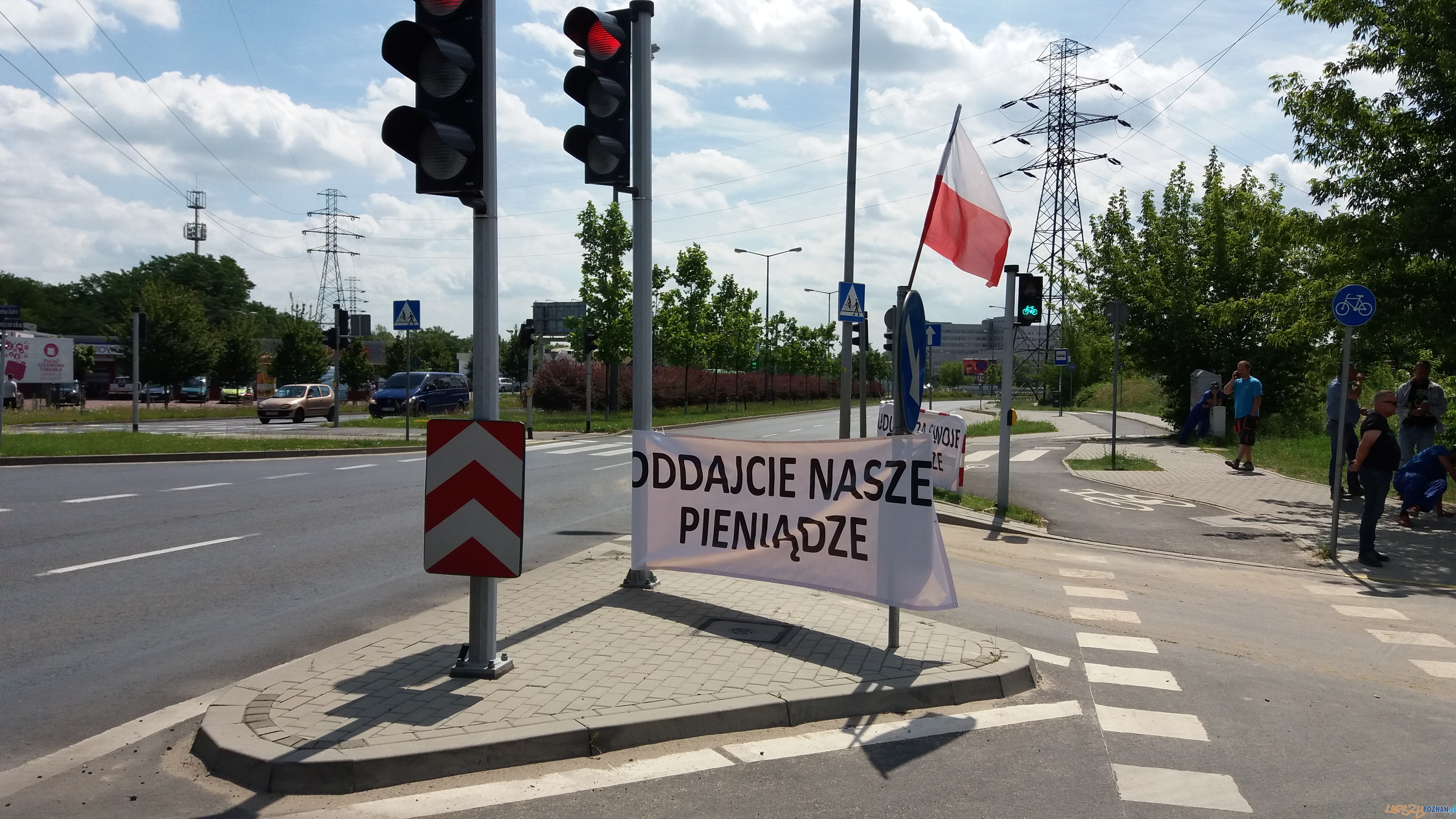 Protest: Budujcie za swoje, nie za nasze  Foto: lepszyPOZNAN.pl / gsm