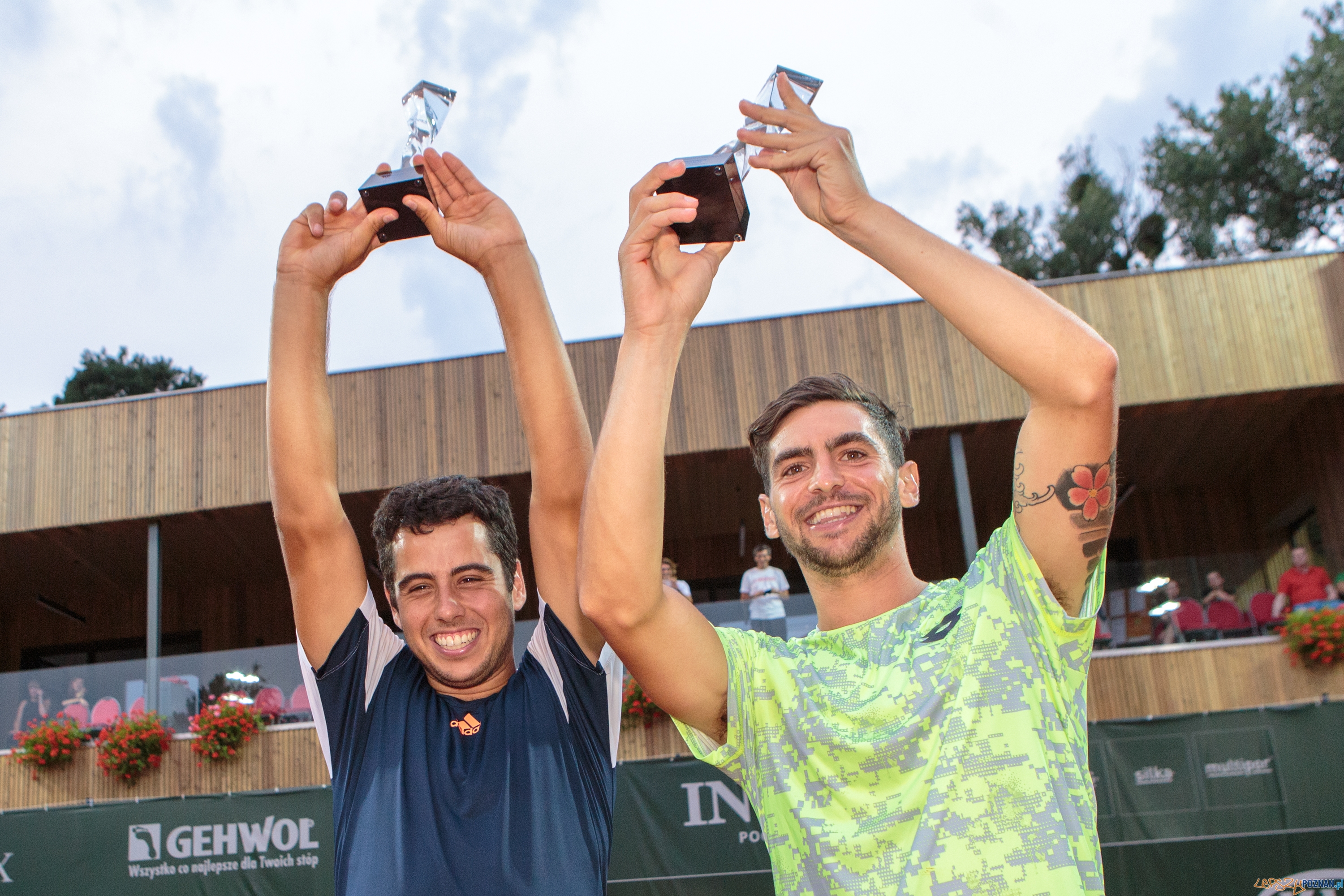 Zwyciężcy turnieju deblowego Poznań Open 2017 - 1. Guido Andr  Foto: Pawel Rychter