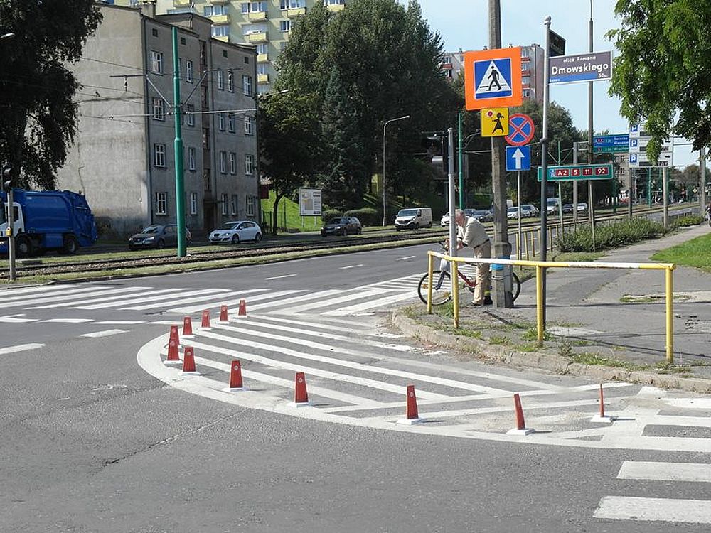 Hetmańska - Dmowskiego - przejście dla pieszych  Foto: ZDM