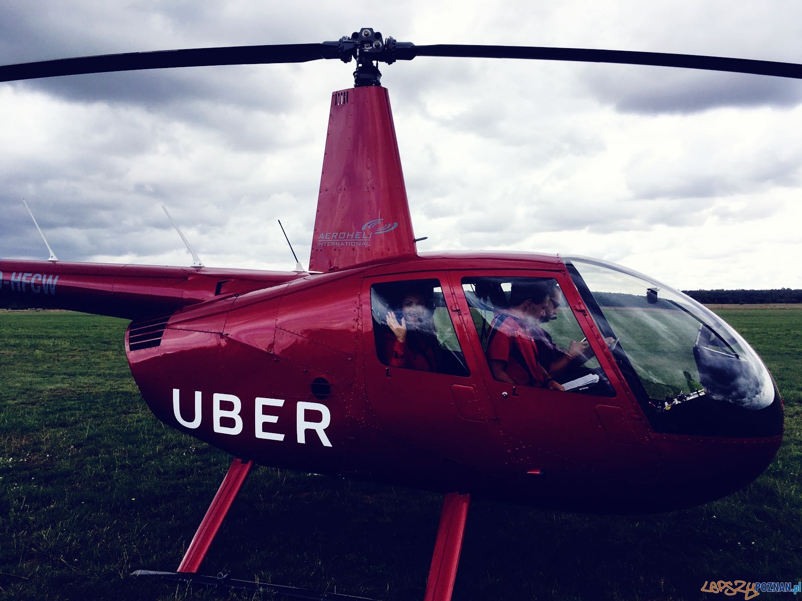 uberHELIKOPTER w Poznaniu  Foto: UBER