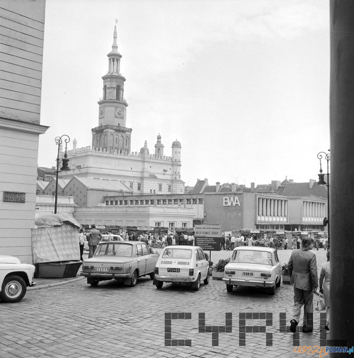Stary Rynek 16.08.1975  Foto: Stanisław Wiktor / Cyryl