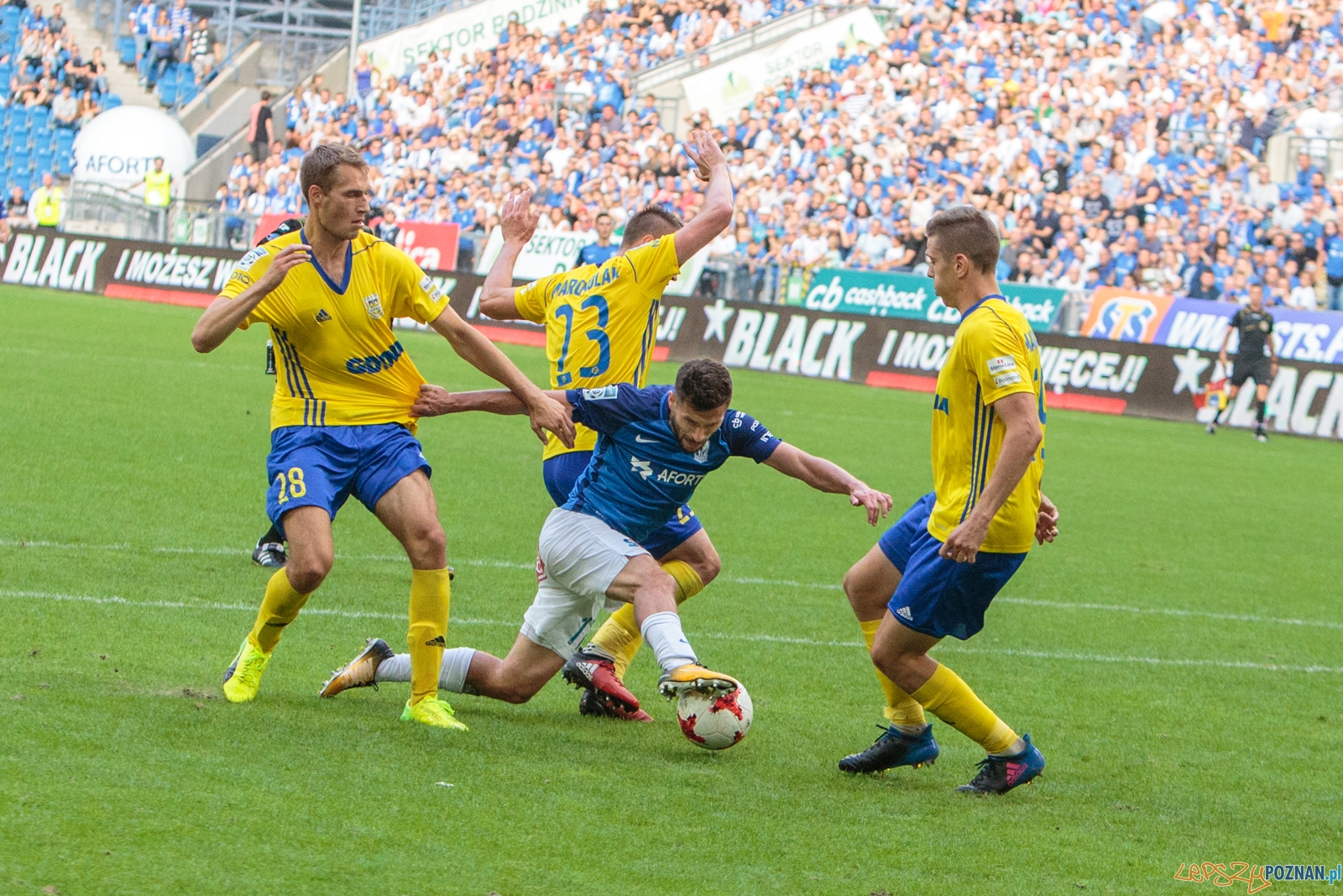 Lech Poznań - Arka Grynia 3:0 - Poznań 27.08.2017 r.  Foto: LepszyPOZNAN.pl / Paweł Rychter