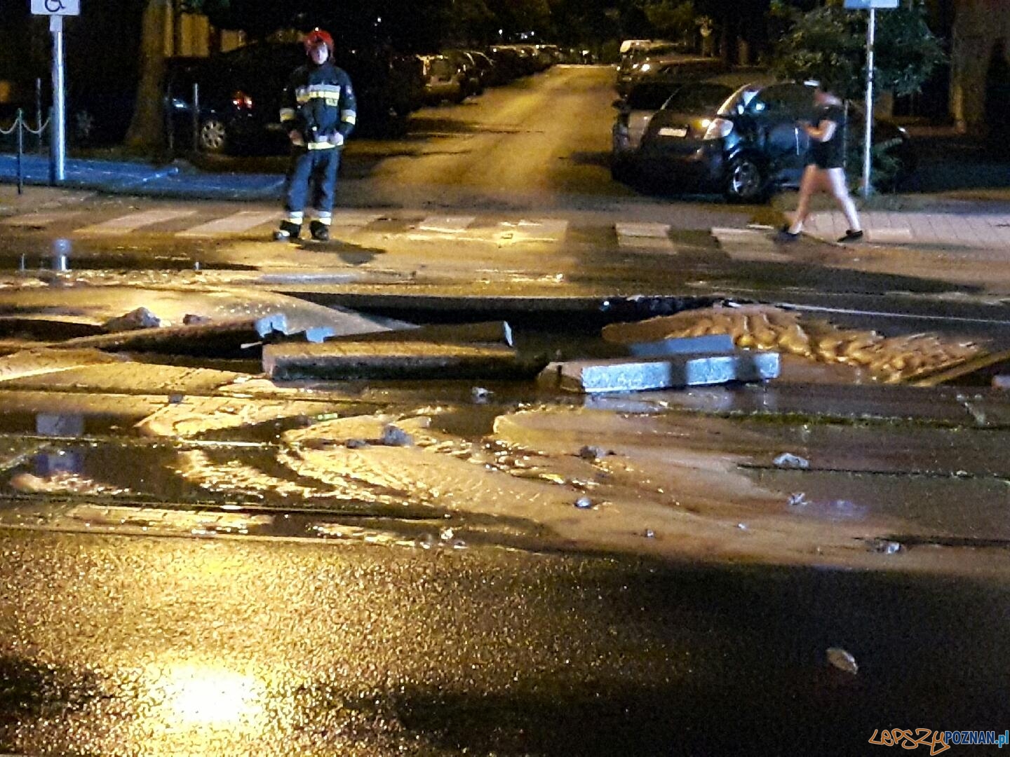 Awaria na Głogowskiej  Foto: news@lepszypoznan.pl/Morus