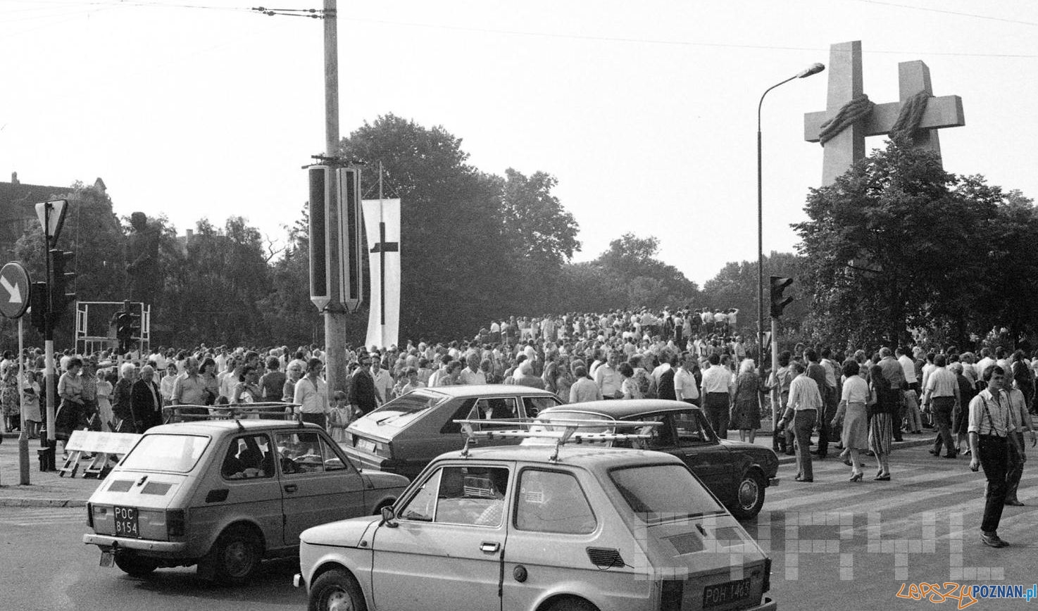 Odslonięcie pomnika Poznańskiego Czerwca 56 - 28.06.1981  Foto: Jan Kołodziejski / Cyryl