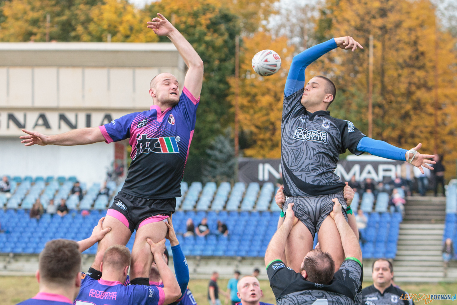 Rugby: Posnania Poznań - Chaos Poznań 27:20 - 15.10.2017 r.  Foto: LepszyPOZNAN.pl / Paweł Rychter