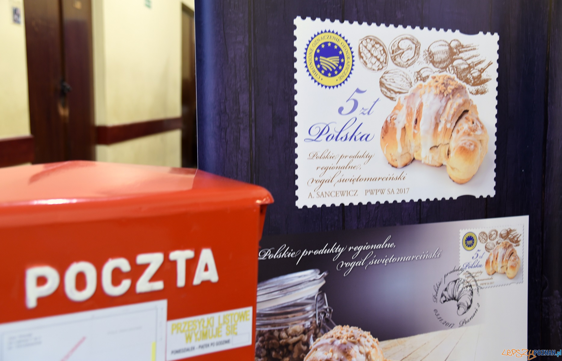 Rogale świętomarcińskie na znaczkach Poczty Polskiej  Foto: UMP