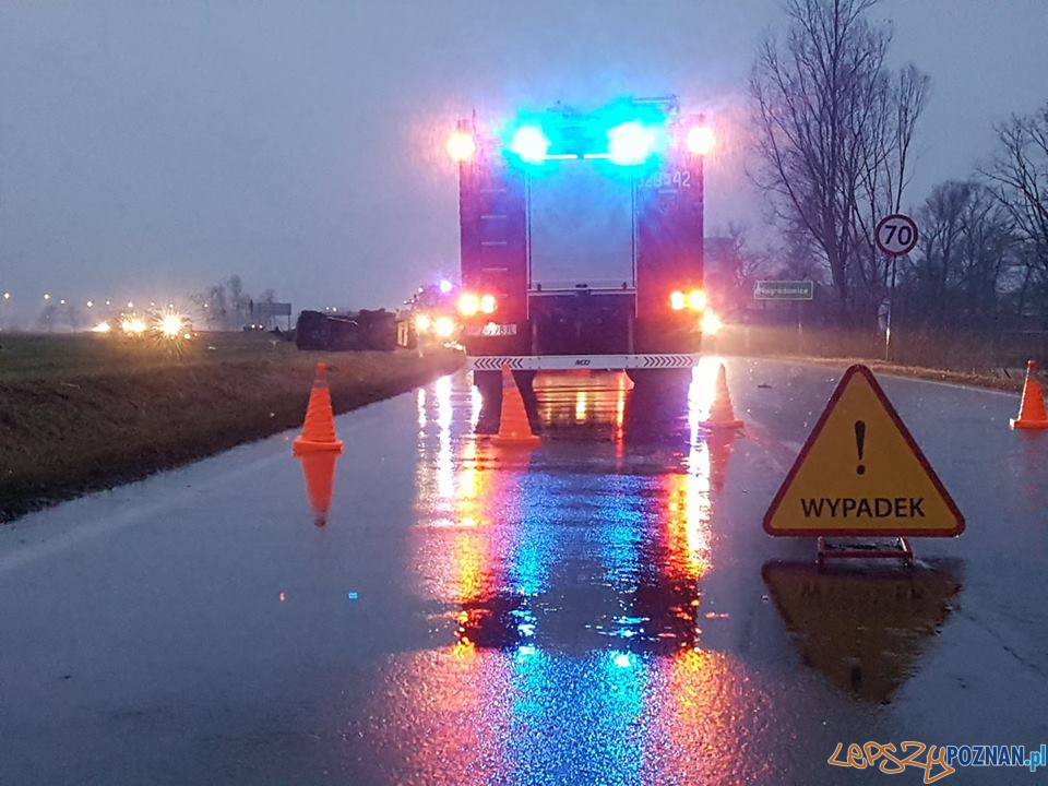 Tragiczny wypadek w Nagradowicach  Foto: OSP Kleszczewo