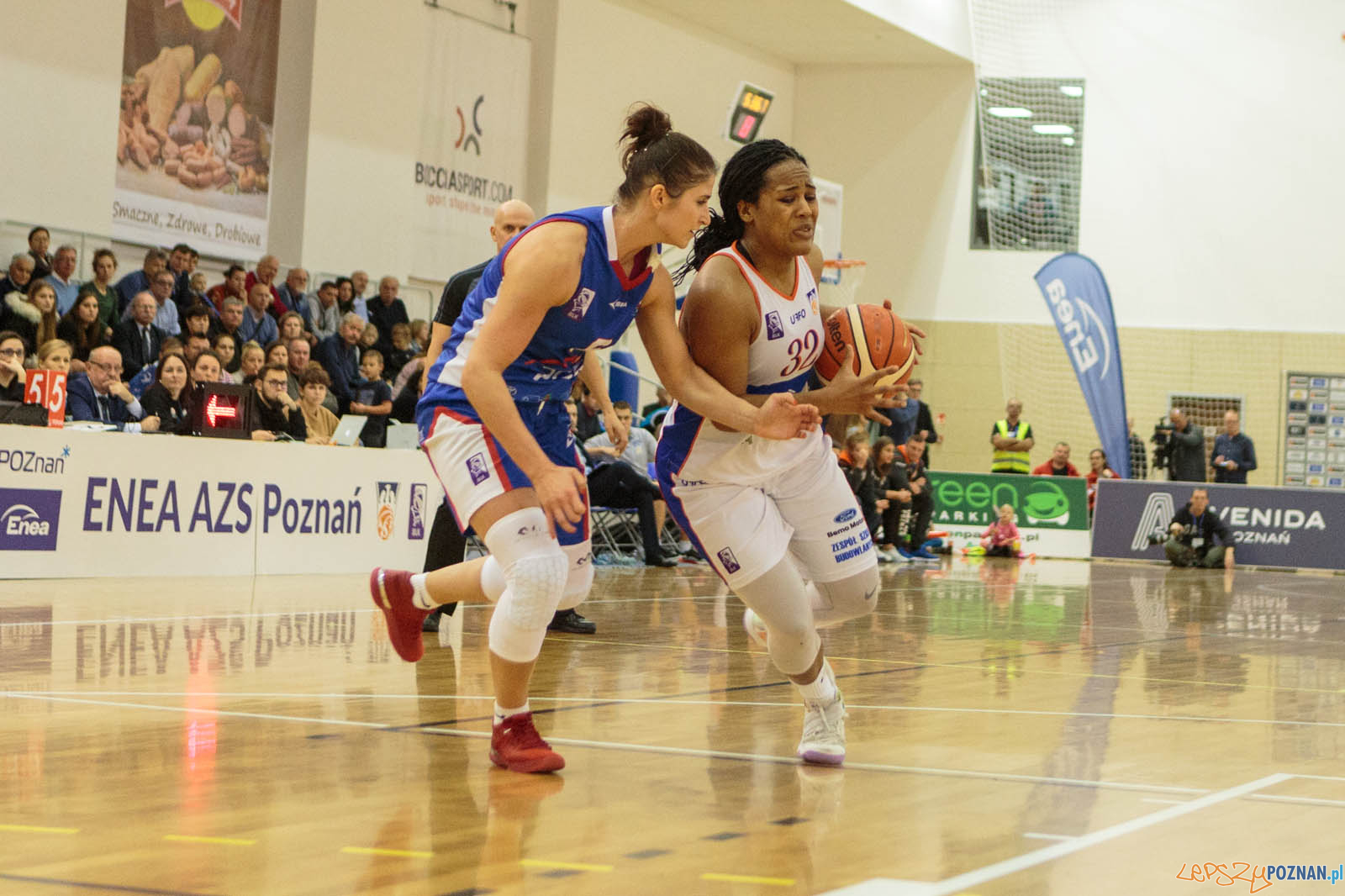 Basket Liga Kobiet: Enea AZS Poznań - PGE MKK Siedlce 85:64  -  Foto: LepszyPOZNAN.pl / Paweł Rychter