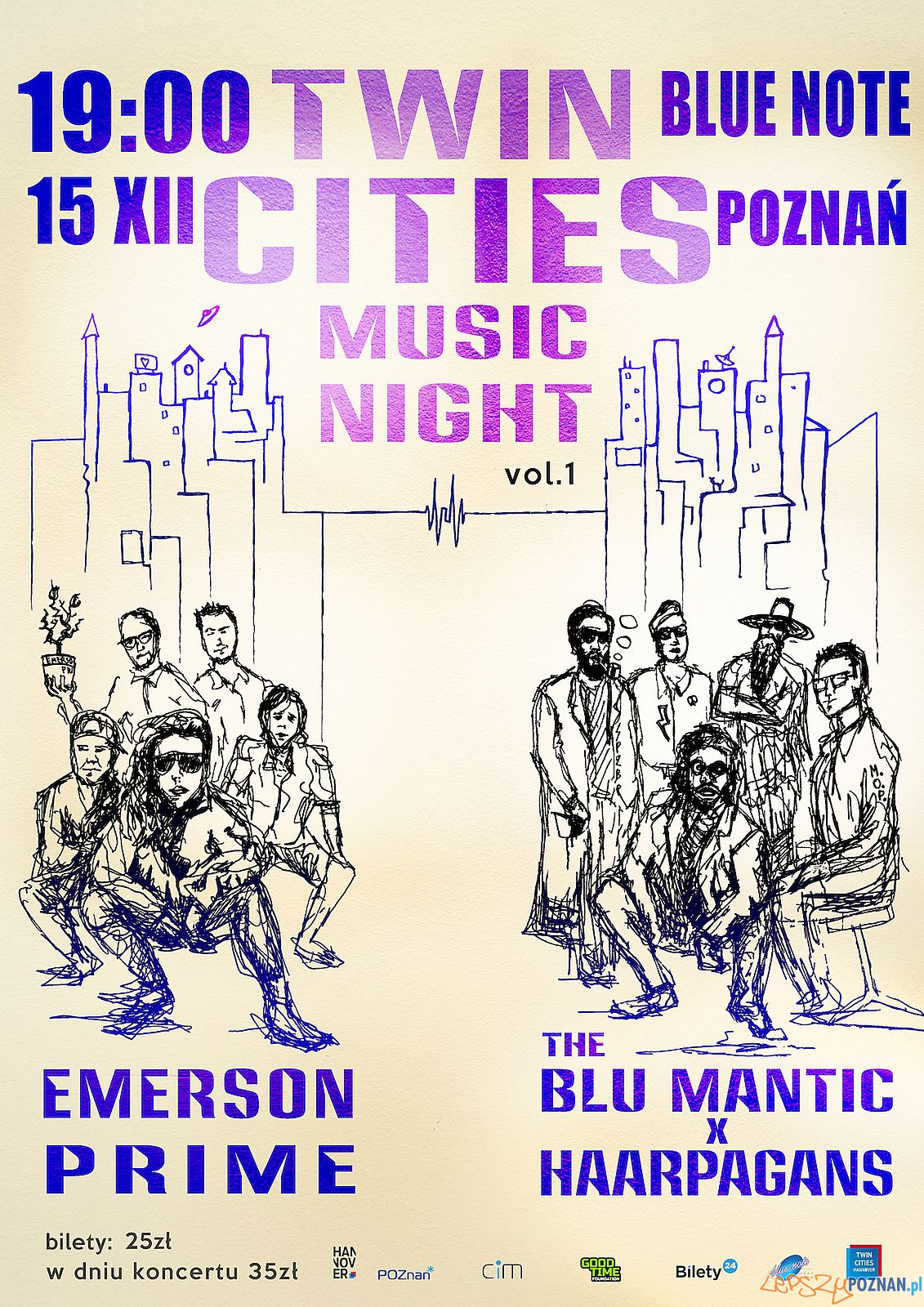 Plakat Twin Cities Music Night Vol. 1  Foto: materiały prasowe