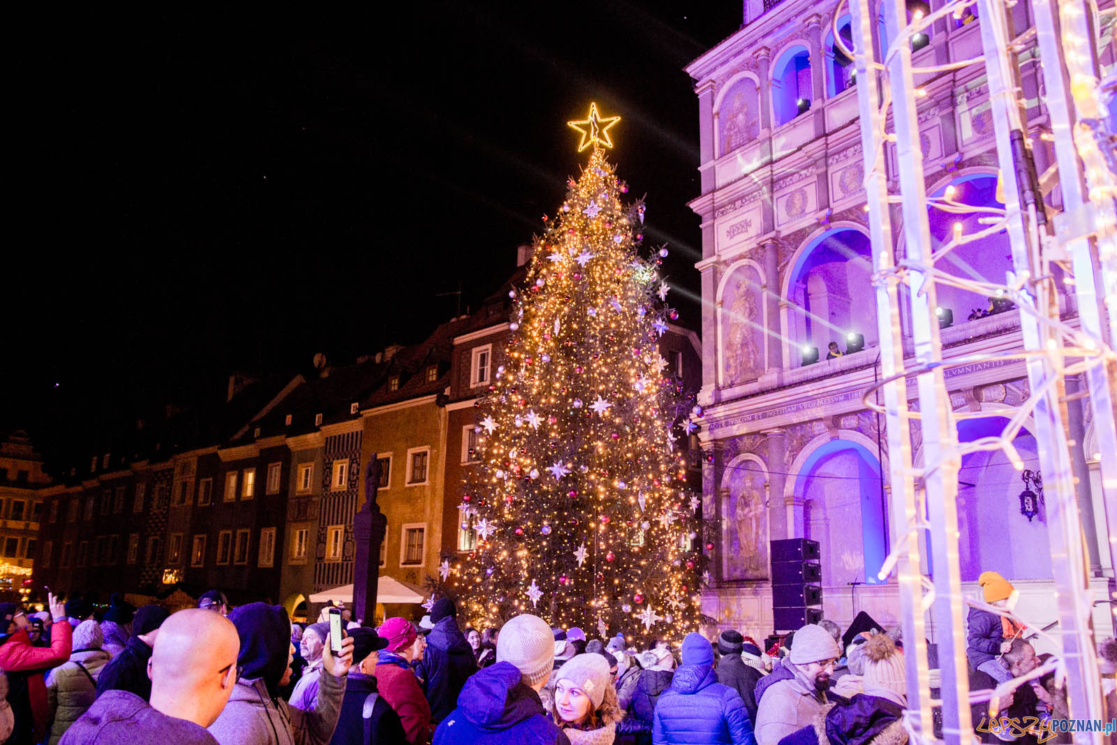 Rozświetlenie choinki miejskiej  Foto: lepszyPOZNAN.pl / Ewelina Jaskowiak